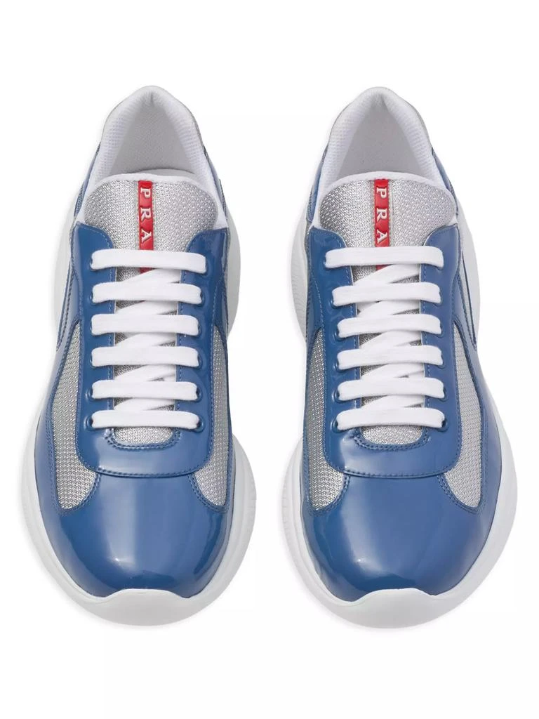 Prada Patent Leather And Technical Fabric Prada America's Cup Sneakers 2