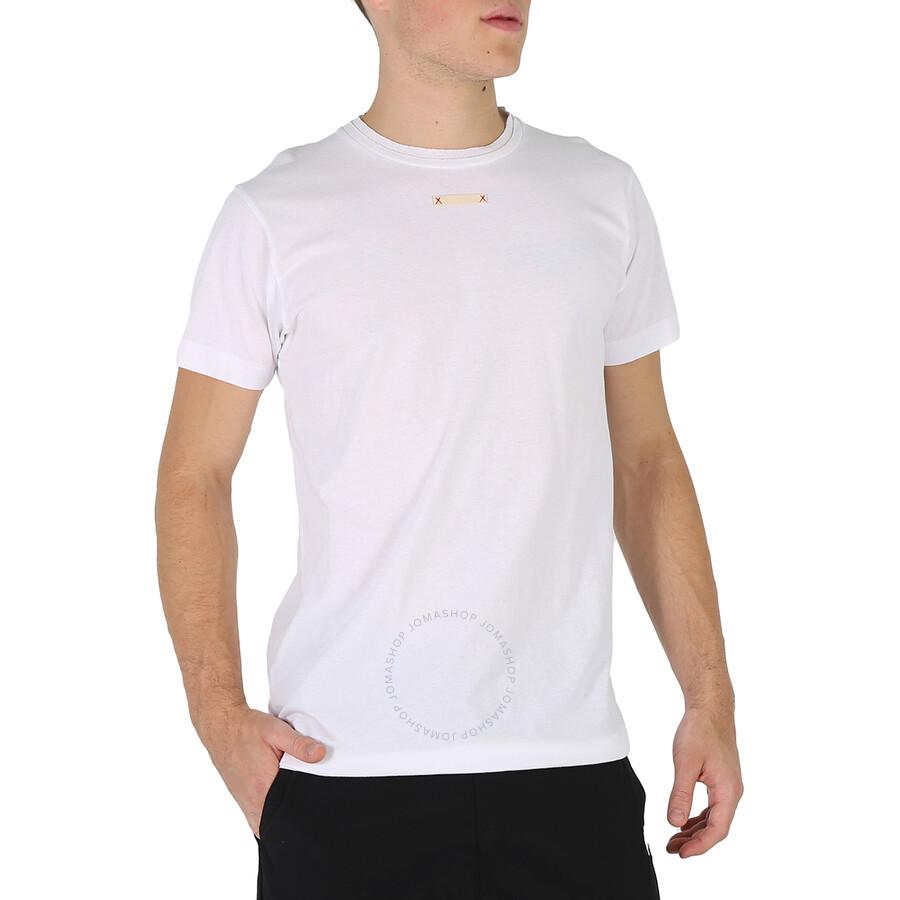 Maison Margiela White Patch Detail Cotton Jersey T-Shirt