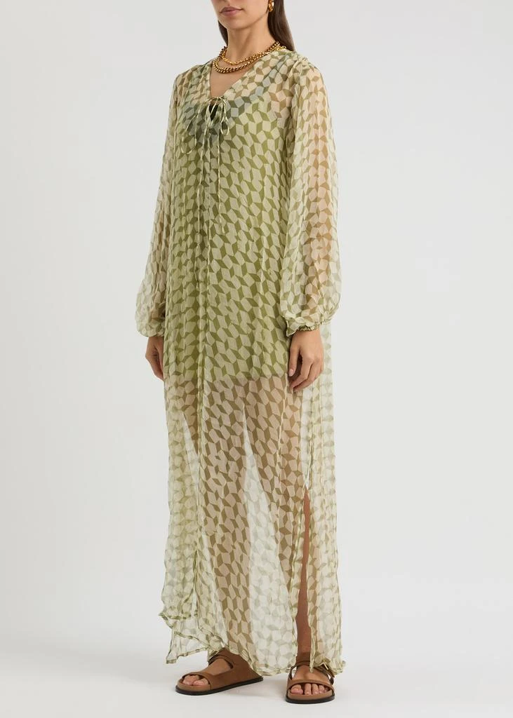 Cloe Cassandro Lea printed silk-georgette maxi dress 2