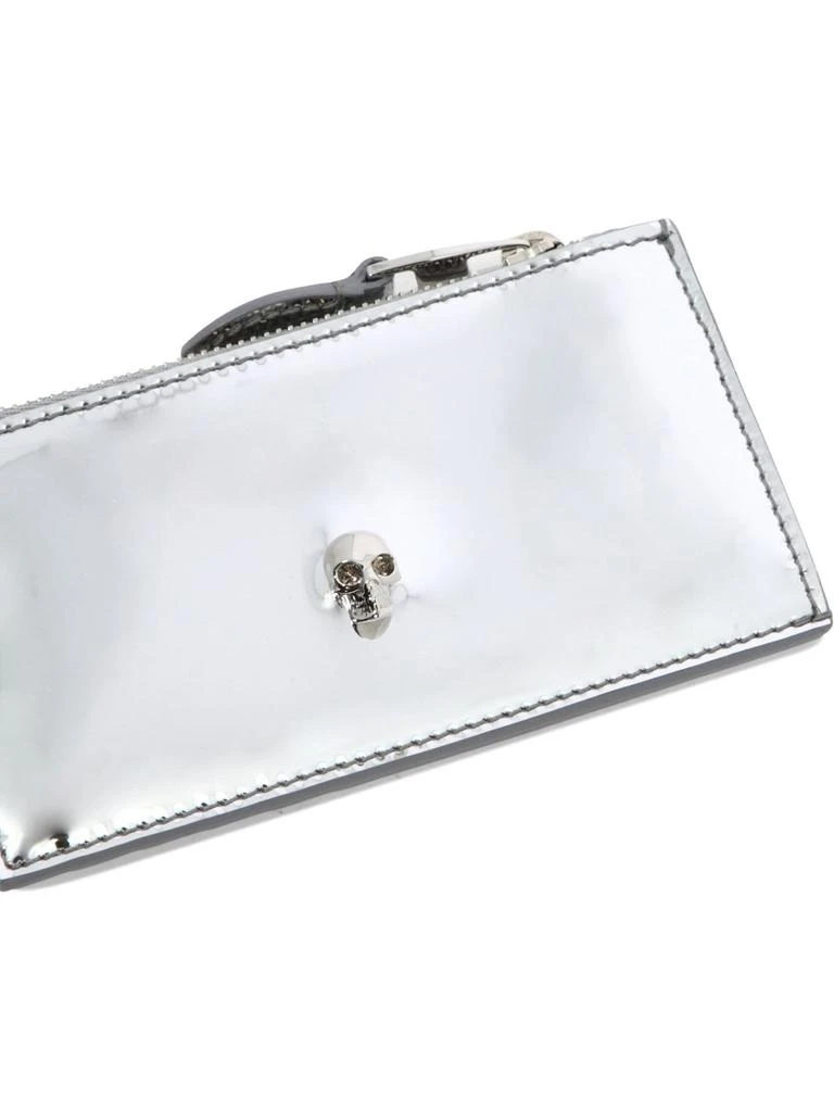 Alexander McQueen Alexander McQueen Skull Embellished Zipped Wallet 4