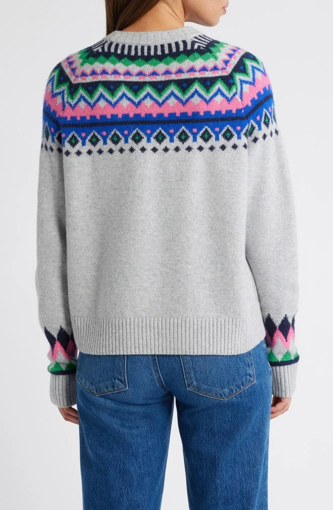 Caslon Fair Isle Crewneck Pullover Sweater 3
