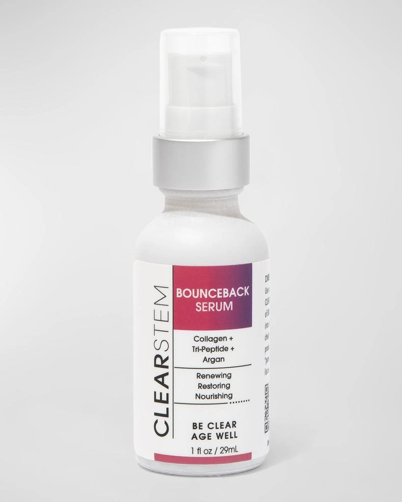 CLEARSTEM Skincare BOUNCEBACK Triple Peptide Stem Cell Serum For Wrinkles, 1 oz. 1