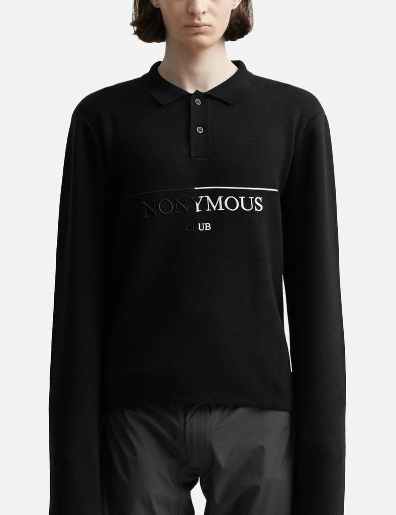 ANONYMOUS KNIT LONG SLEEVE POLO 4
