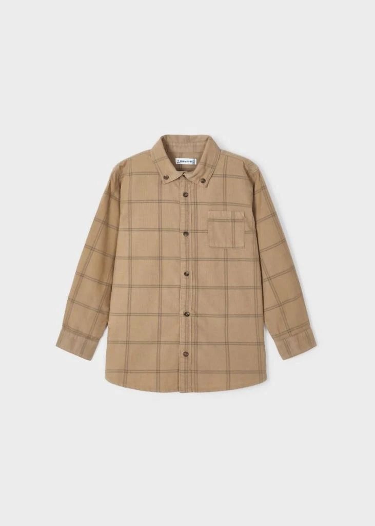 MAYORAL Boy's Corduroy Overshirt In Tan 4