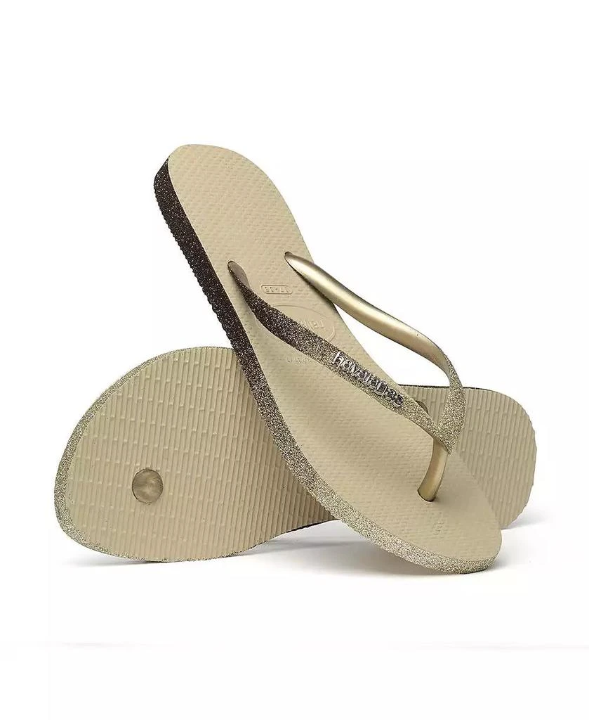 Havaianas Women's Slim Sparkle Slip On Sandals 5