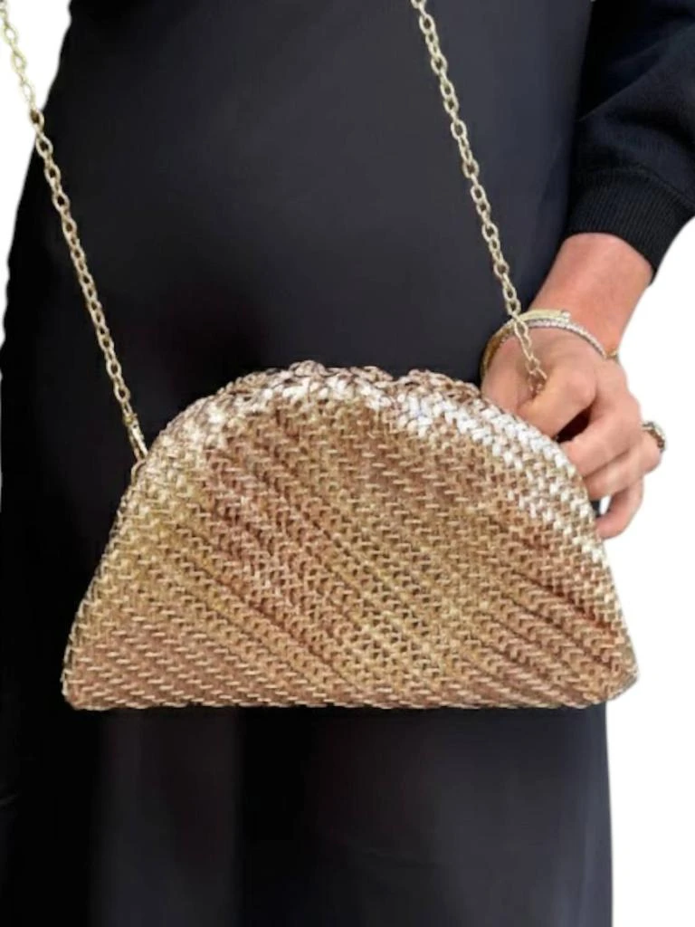 BC Handbags Bc Handbags - Women
s Woven Evening Clutch Bag 2