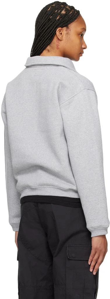 STUSSY Gray Half-Zip Sweatshirt 3