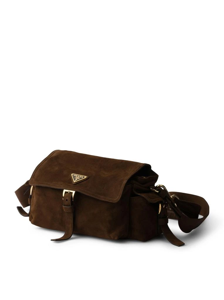 Prada EXPLORE MEDIUM SUEDE SHOULDER BAG 6
