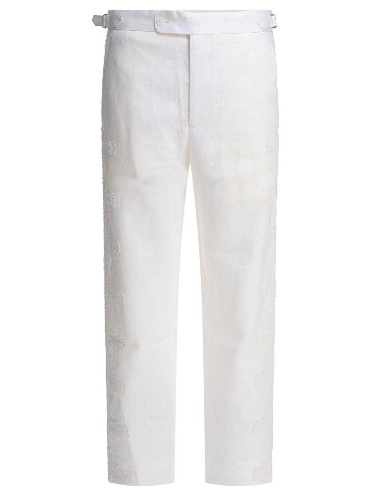 BODE Bode Embroidered Straight Leg Pants