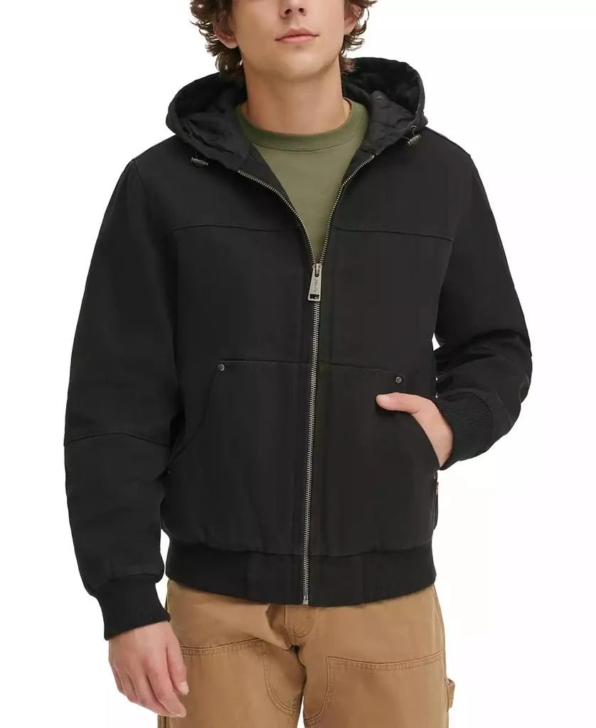 Levi's Men's Workwear Hoodie Bomber Jacket with Quilted Lining 1
