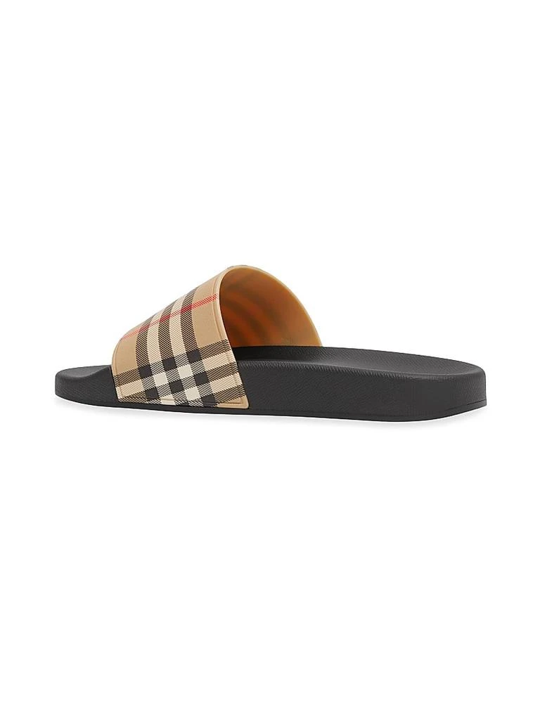 Burberry Furley Check Slide Sandals - Slippers - Compare  display picture 2