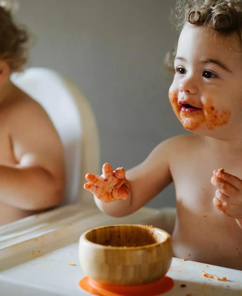 Avanchy Baby Boys and Girls Bamboo Suction Bowl and Spoon Set