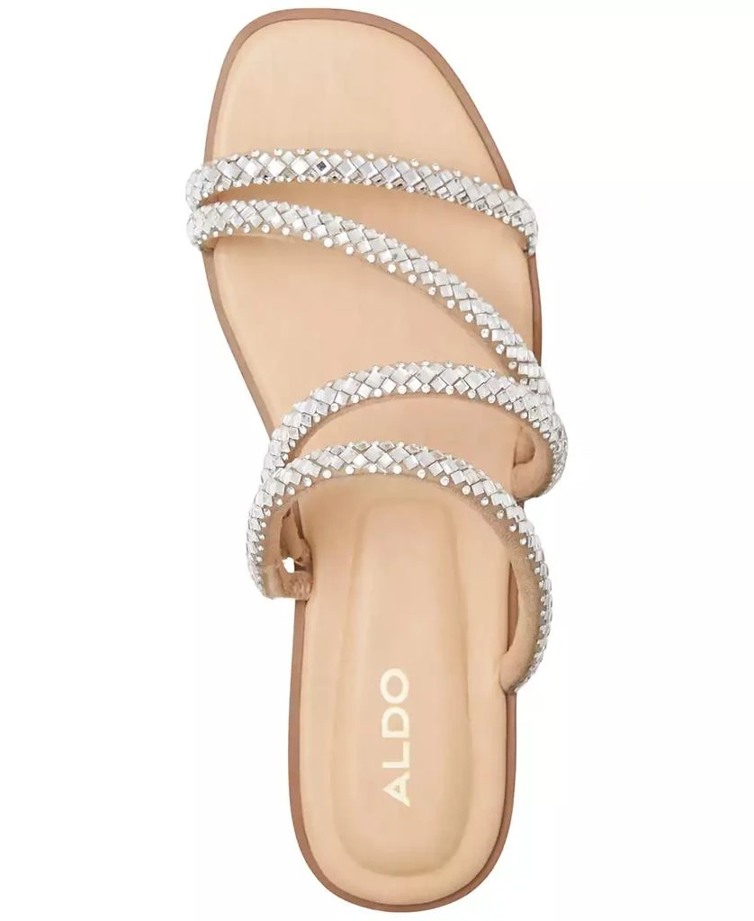 ALDO Women's Triton Rhinestone Strappy Slide Sandals 4