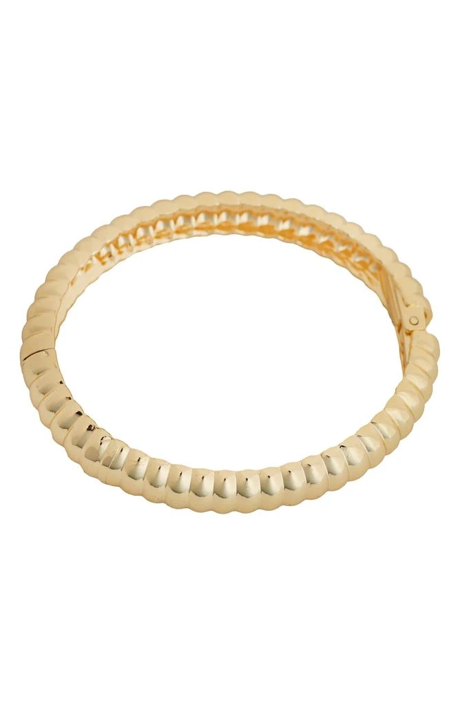 Panacea Grooved Hinge Bangle Bracelet