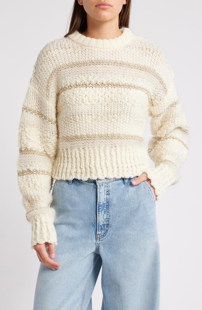 Shop Navy Product Dyed Wool Knit V-Neck Sweater on Sale at