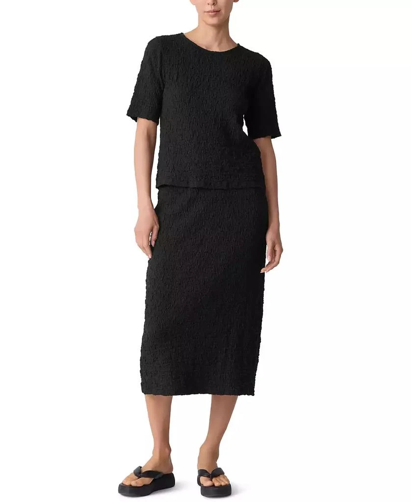 Eileen Fisher Women
s Short-Sleeve Crew Neck T-Shirt 2