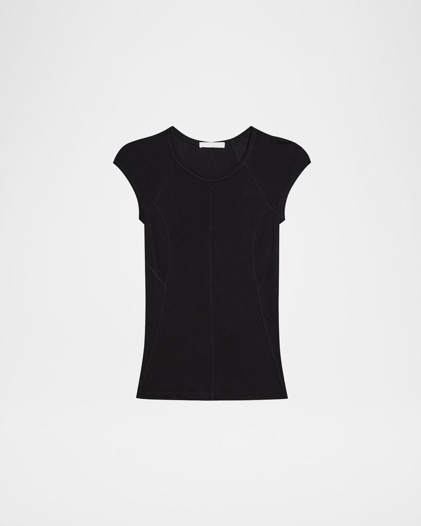Helmut Lang Cap-Sleeve Sport Tee
