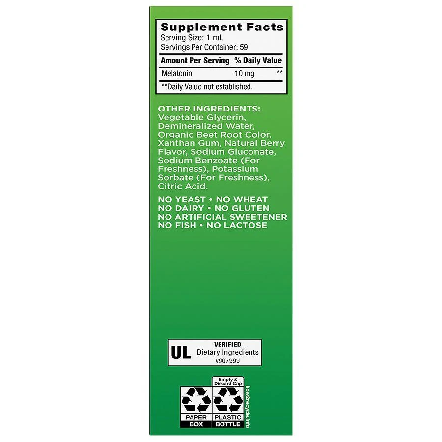 Walgreens Liquid Melatonin Berry 5
