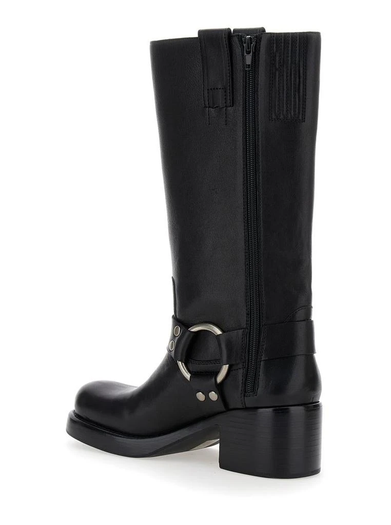 Jeffrey Campbell 'Reflection' Black Boots With Ring Detail In Leather Woman 3