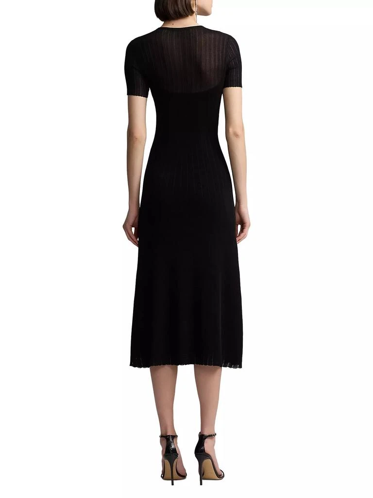 Ralph Lauren Sheer Chiffon Cocktail Dress 5