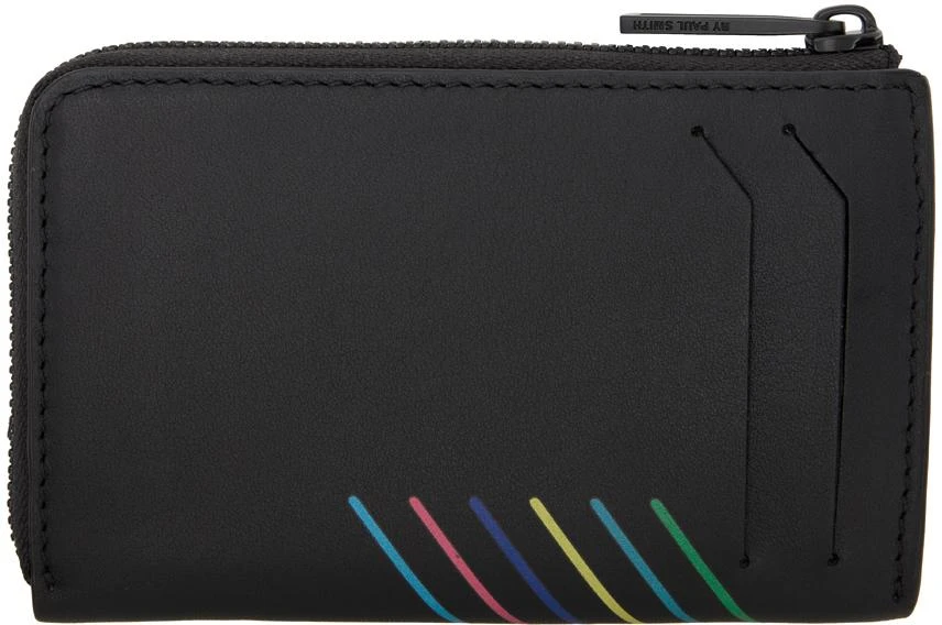 Paul Smith Black 'Sports Stripe' Wallet 2