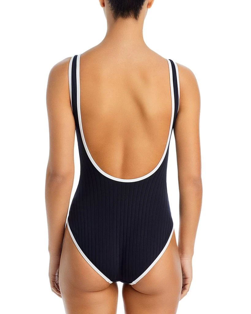 Solid 
Striped The Annemarie One Piece Swimsuit 2