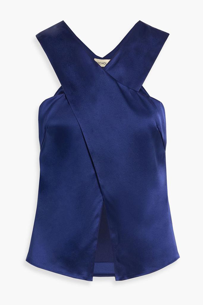 NICHOLAS Silk-satin top