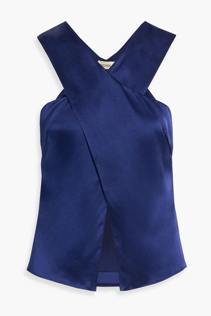 NICHOLAS Silk-satin top 1