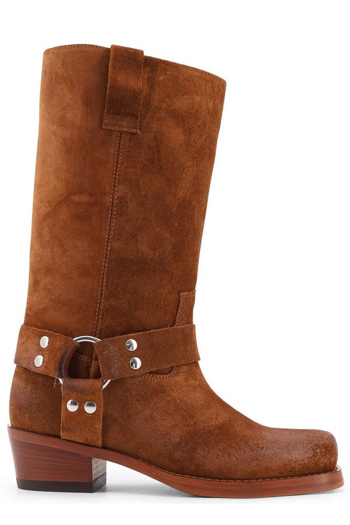 ロングブーツ PARIS TEXAS \"INES REVERSE\" MIDCALF BOOT T. 7,5 Paris Texas: Tan Ines Reverse Midcalf 75 Tall Boots | SSENSE