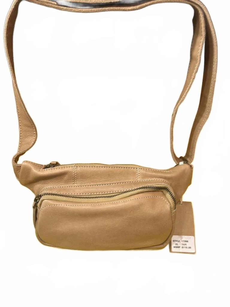 Paul
Taylor Women
s Leather Fanny Pack Bag In Taupe