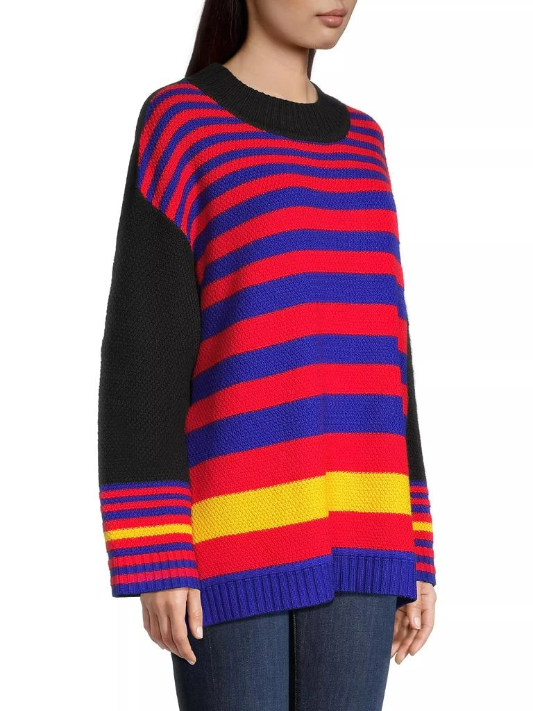 Victor Glemaud Striped Mock Turtleneck Sweater 4