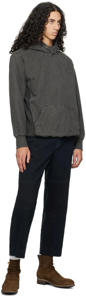 UNDERCOVER Gray Distressed Hoodie 4