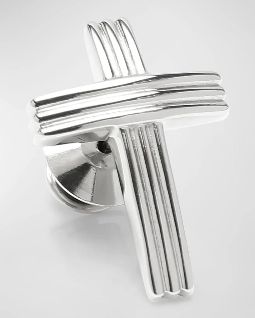 Cufflinks Inc. Men's Stainless Steel Cross Lapel Pin 1