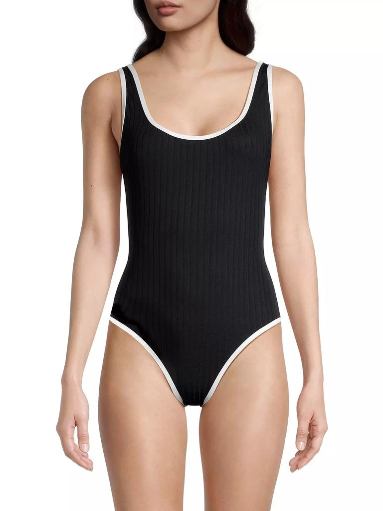 Solid & Striped Annemarie Ribbed One-Piece Swimsuit 3