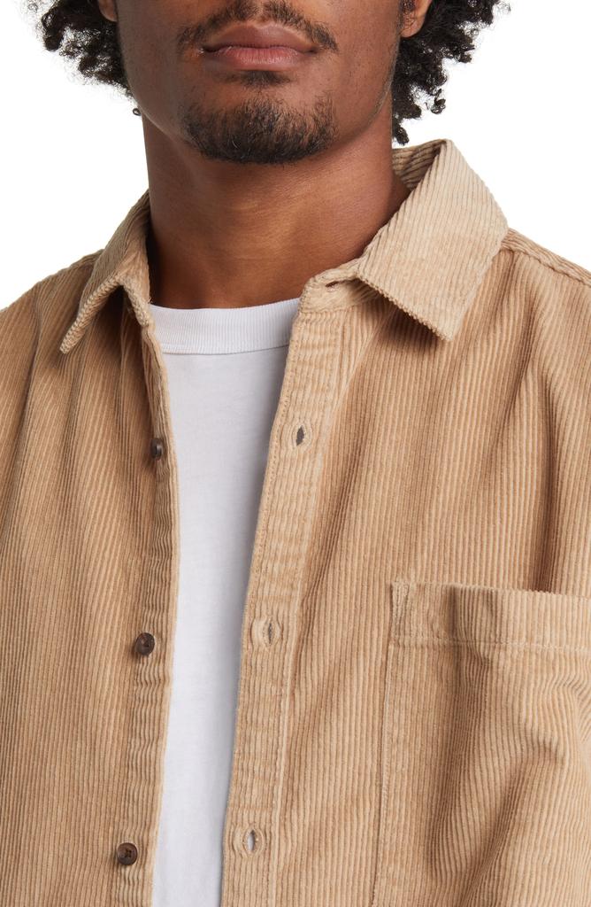 Topman Oversize Corduroy Button-Up Shirt