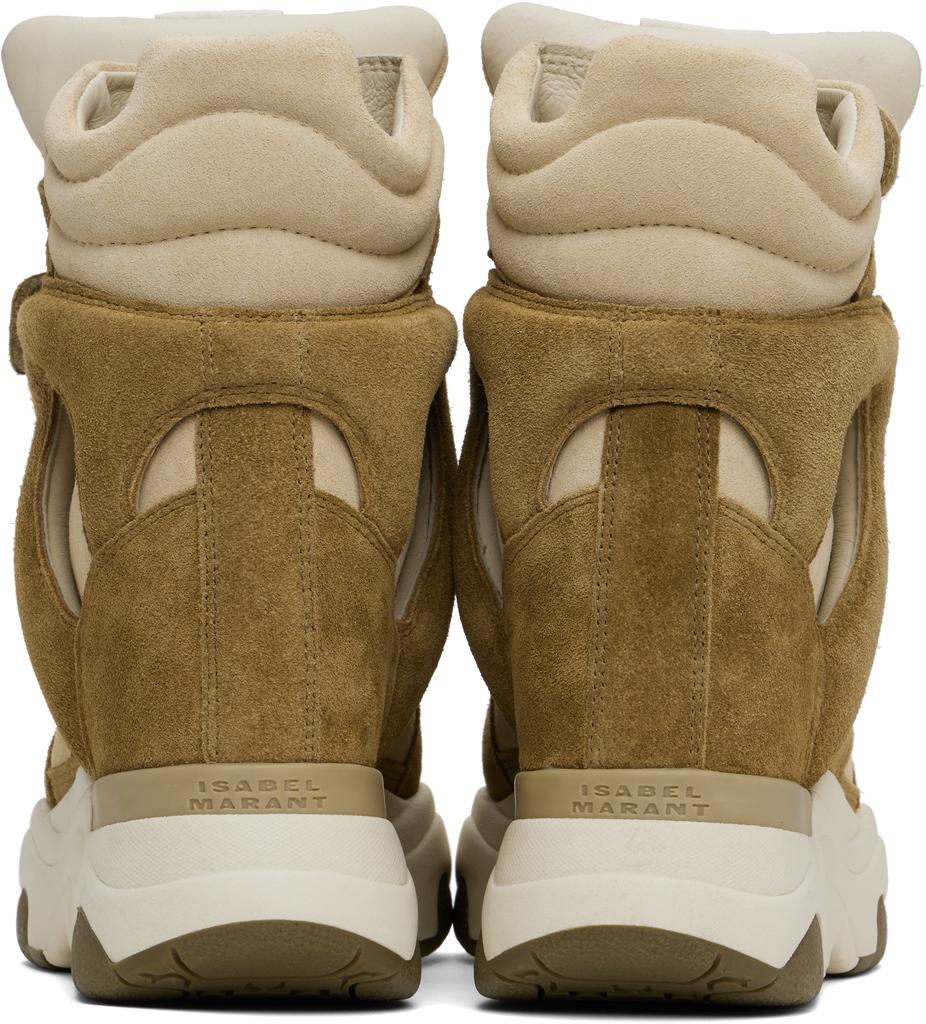 Isabel Marant Beige & Khaki Balskee Sneakers