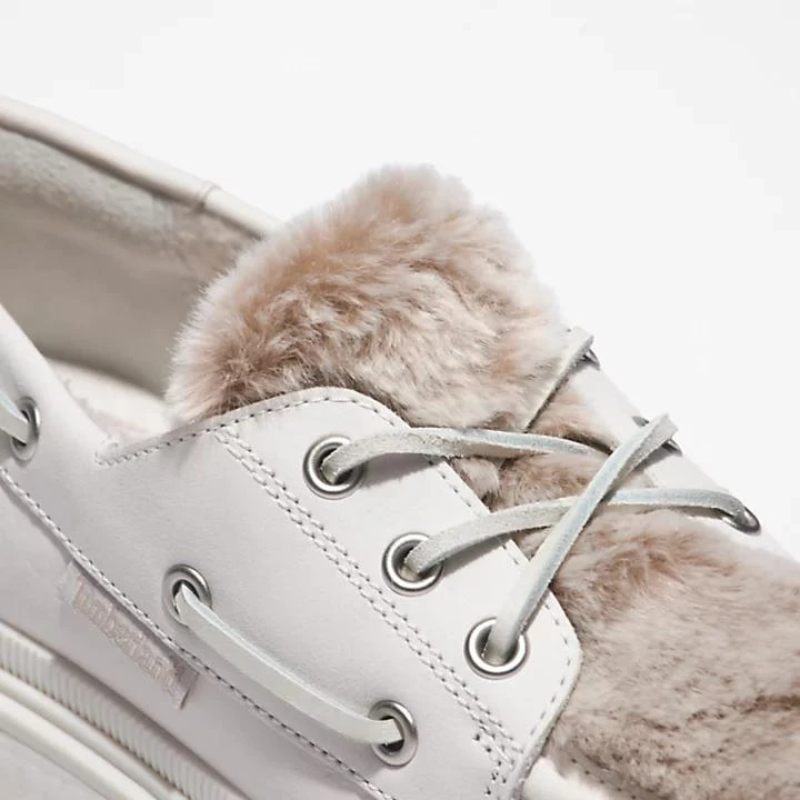 Timberland Ray City Warm-lined Boat Shoe for Women in White 7