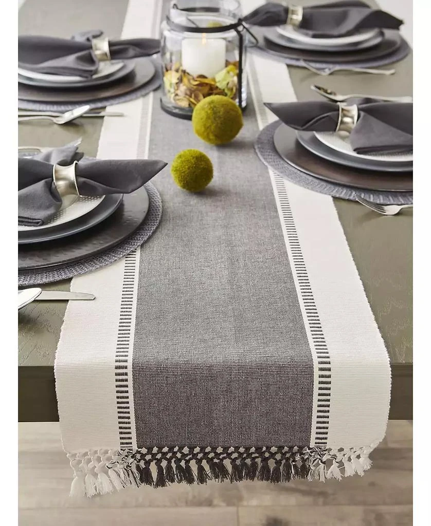 Design Imports Mineral Dobby Stripe Table Runner, 13" x 72" 2