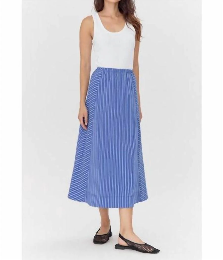 Greylin Greylin - Mermaid Stripe Midi Skirt 3