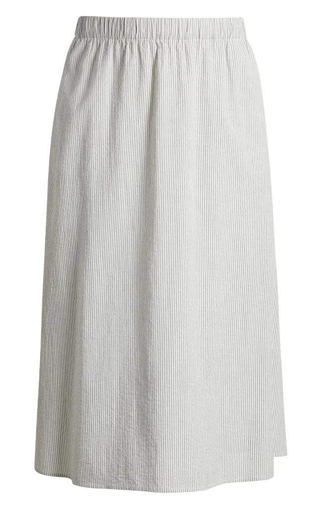 Eileen Fisher Organic Cotton A-Line Skirt 5