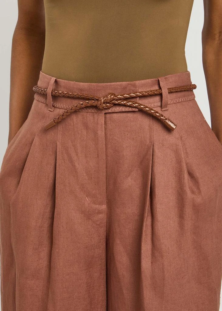 Zimmermann Illuminate wide-leg linen trousers 5