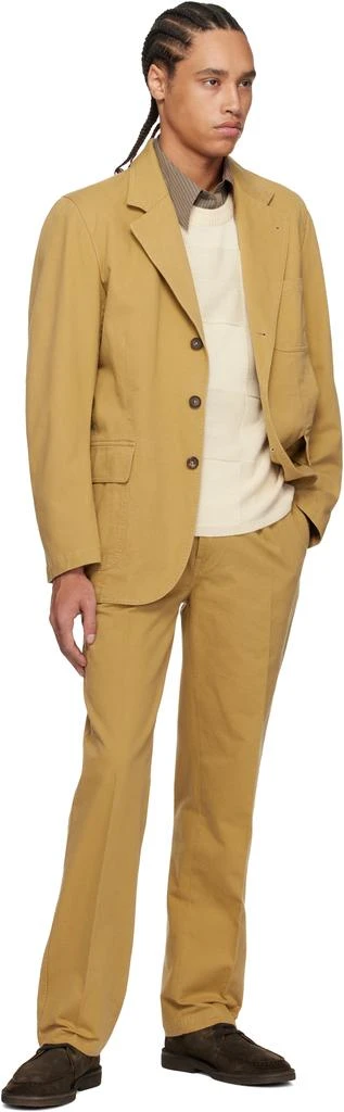 Drake's Tan Vintage Wash Cotton Games Mk. I Blazer 4