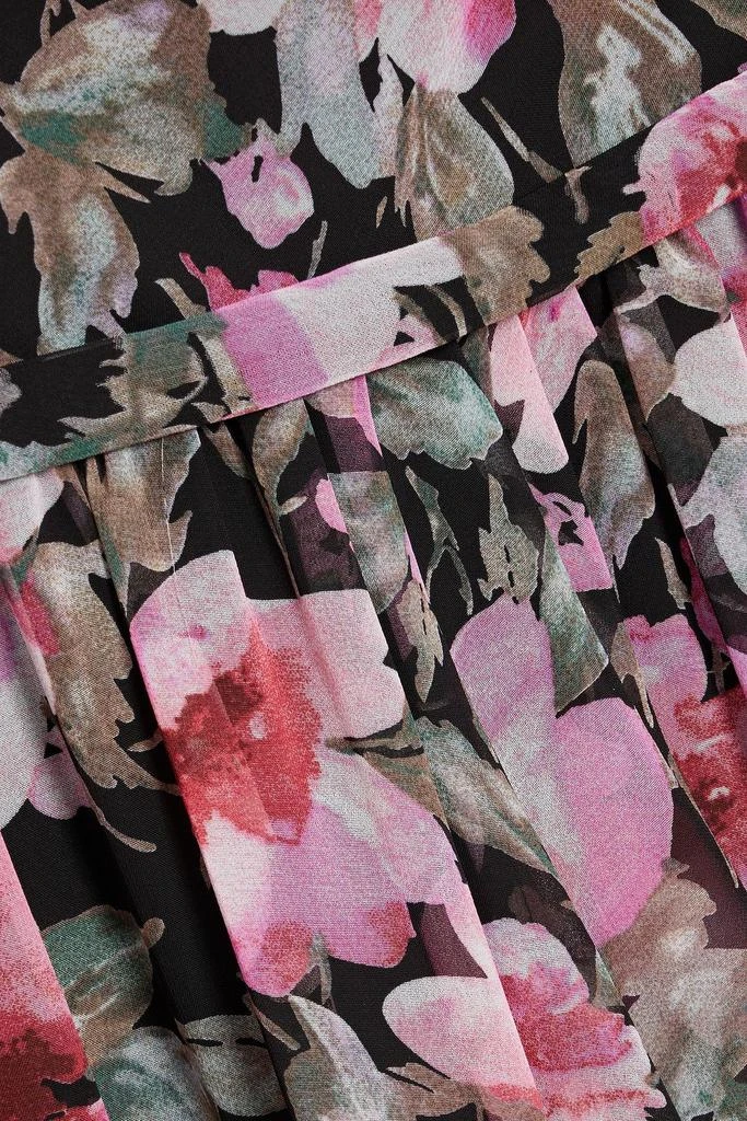 MIKAEL AGHAL One-shoulder floral-print chiffon maxi dress 4
