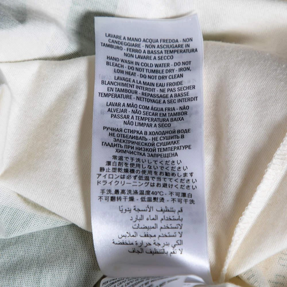 Gucci Gucci Cream Cotton Manifesto Mask Printed Crew Neck T-Shirt XS 9