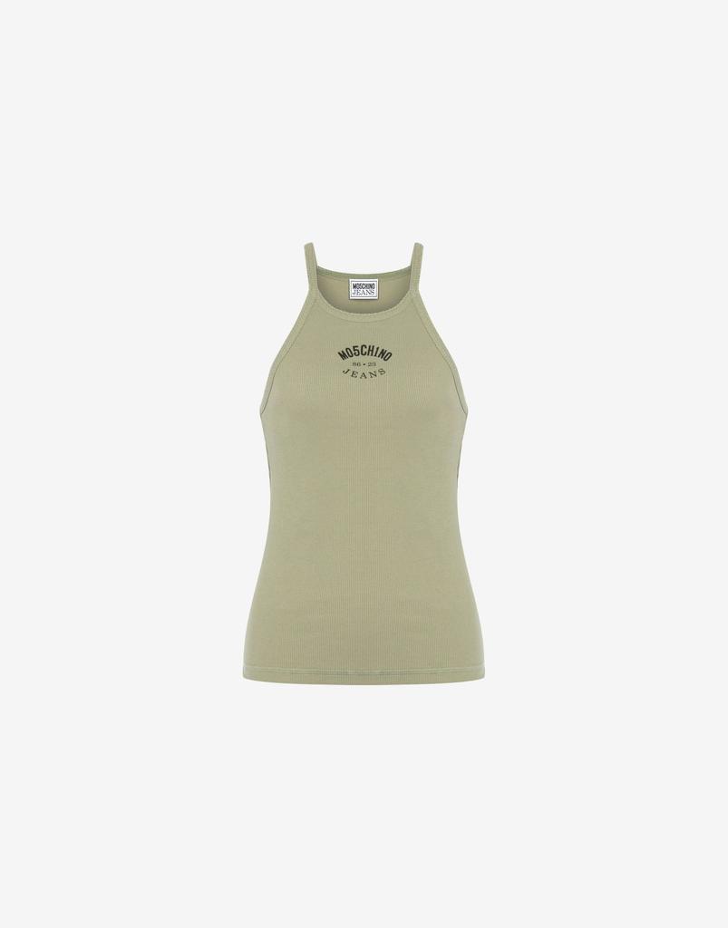 Moschino Jeans Stretch Cotton Ribbed Tank Top