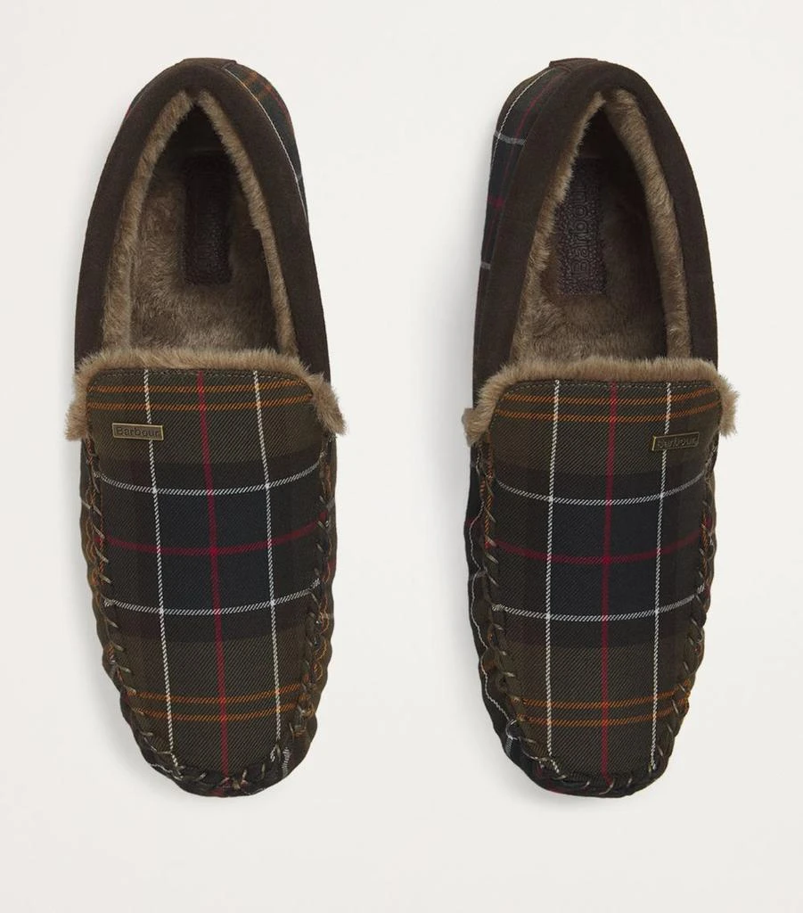 Barbour Recycled Tartan Monty Slippers 3