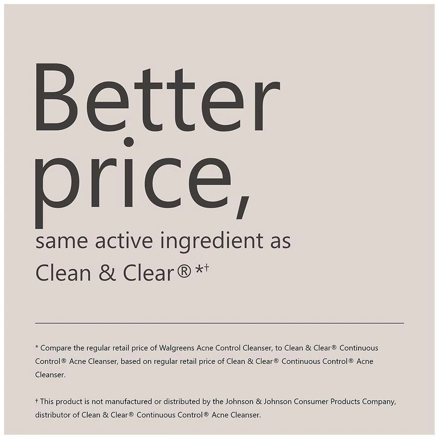 Walgreens Acne Control Cleanser 4