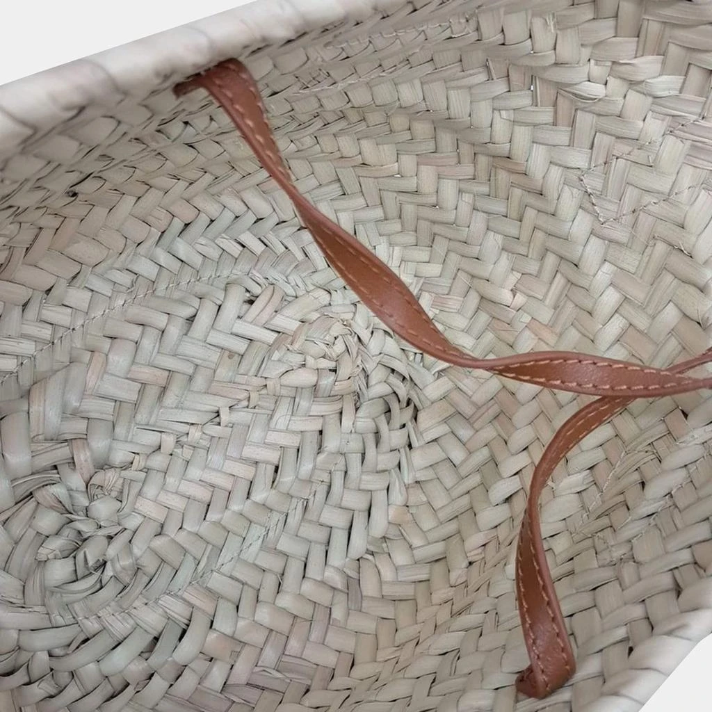 Chloé Chloe Beige Brown Leather and Raffia Chloe Sense Small Basket  Bag 6