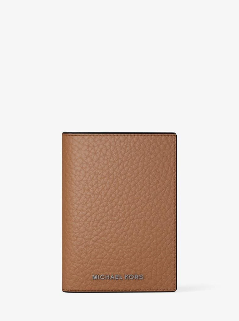 Michael Kors Hudson Pebbled Leather Folio Card Case