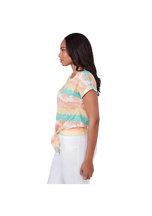Hearts of Palm Of Palm Sol Mates Printed T Sleeve Top 4